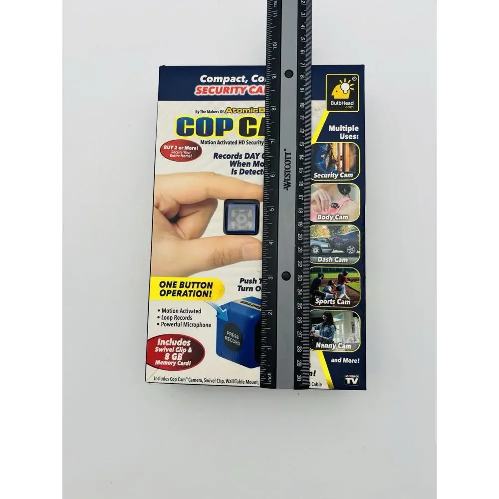 New Atomic Beam Cop Cam Portable Motion Activated HD 720p Surveillance Camera